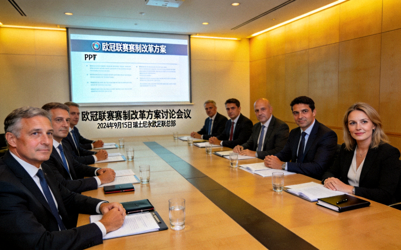 欧冠联赛赛制改革方案讨论会议现场